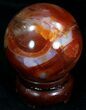 Colorful Carnelian Agate Sphere #32080-2